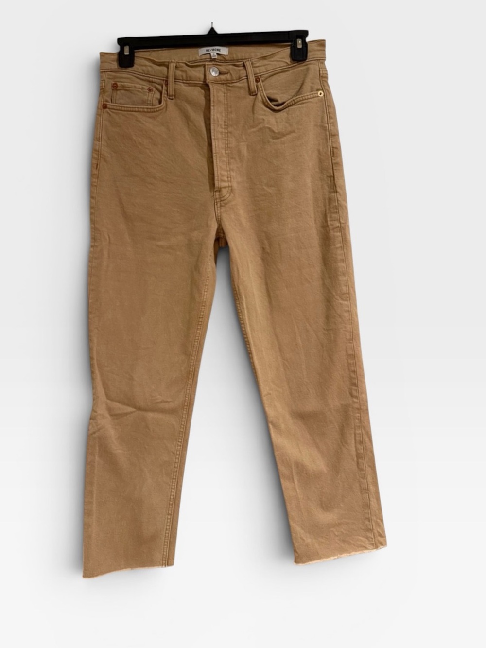 REDONE 70s High Rise Stove Pipe Straight-Leg Jeans